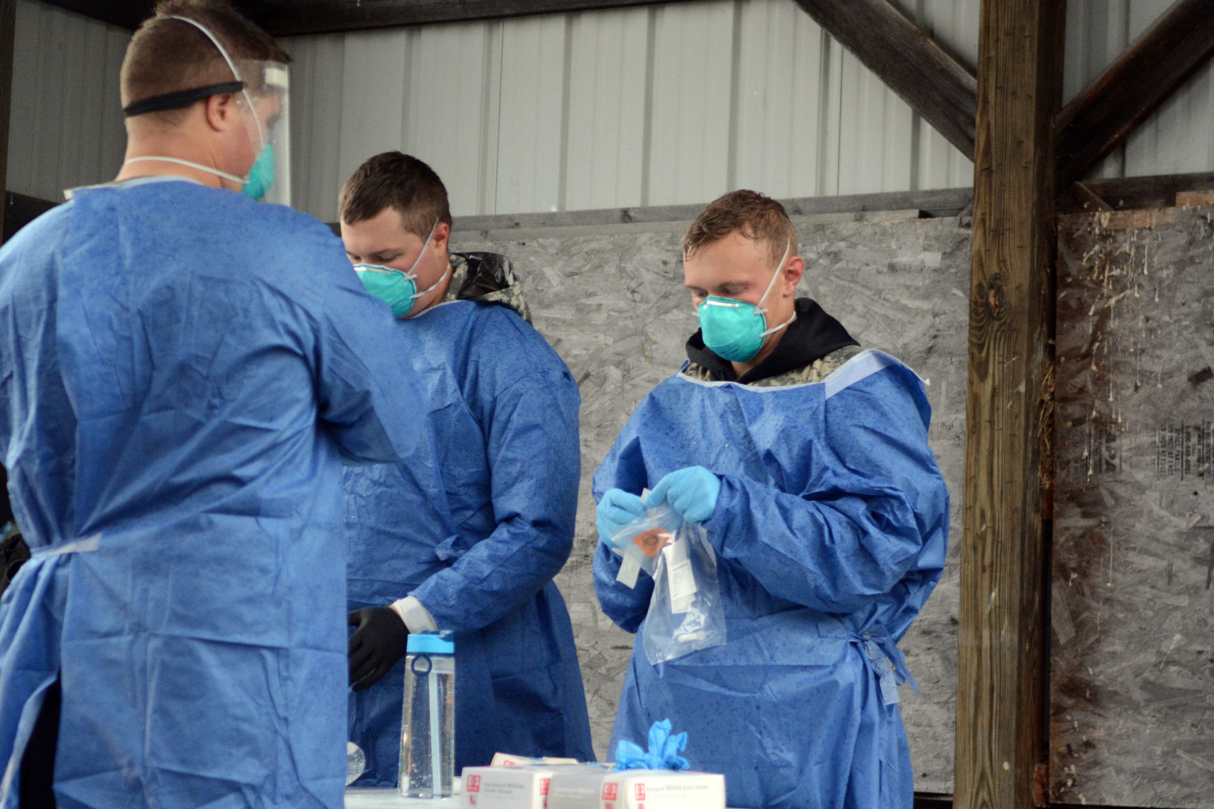 National Guard conducts COVID-19 testing in Baraboo, Oct. 12
